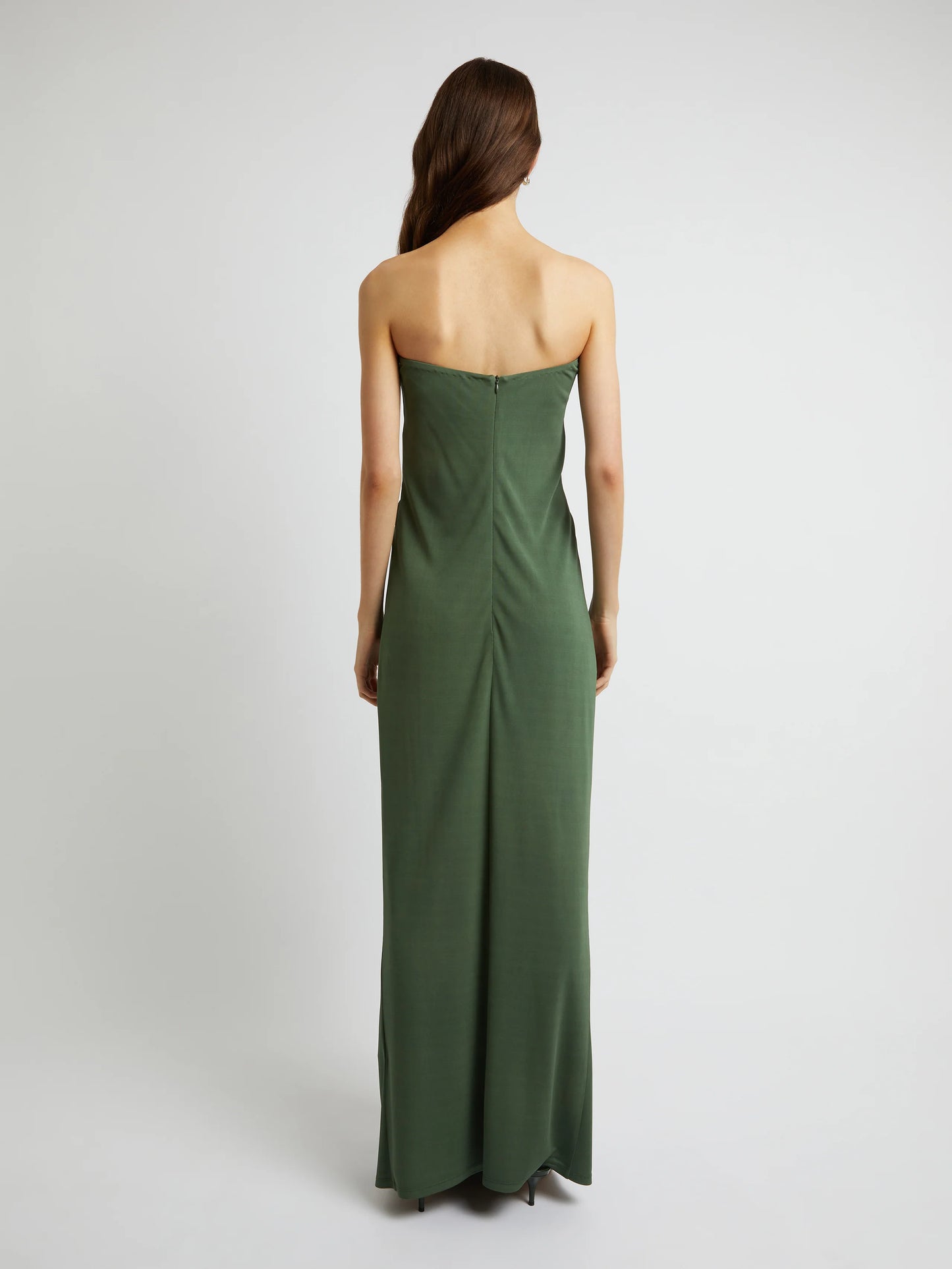 Christopher Esber Arced Palm Strapless Dress