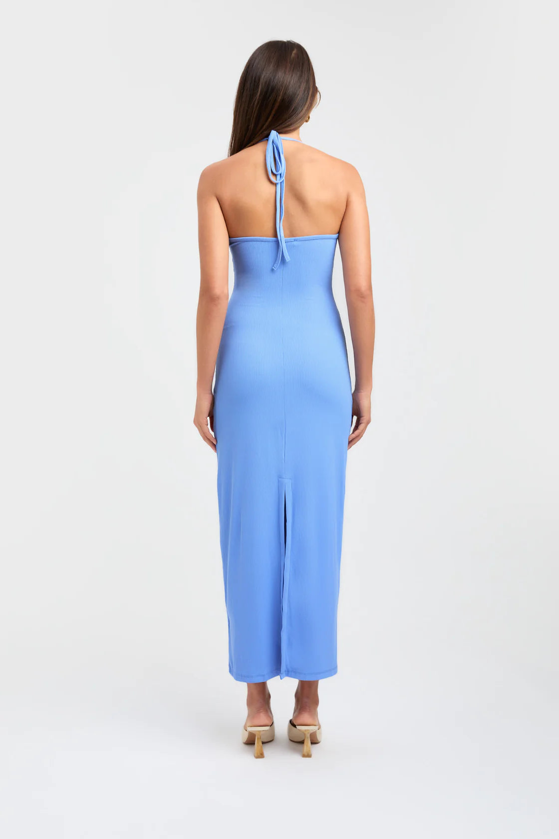 Kookai Bay Halter Dress Blue