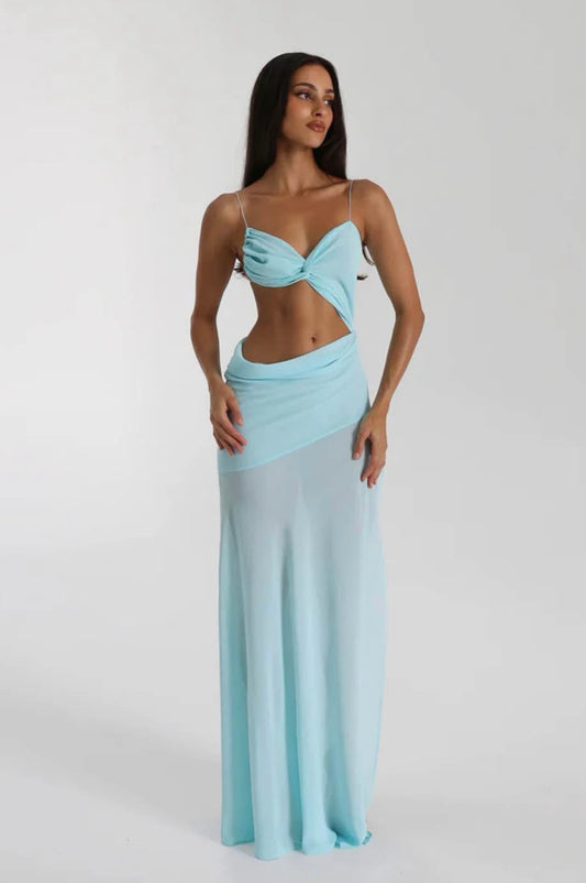 Natalie Rolt Dahlia Dress Baby Blue