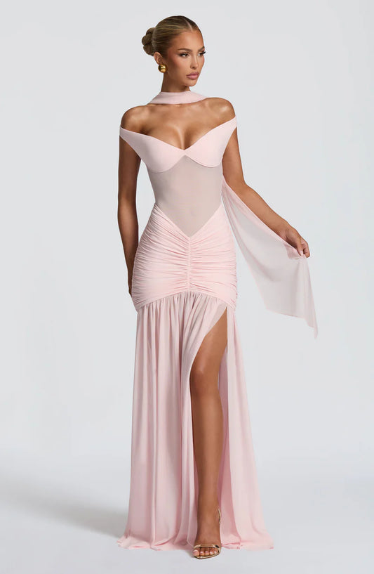 Babyboo Fashion Alaia Maxi Dress Blush