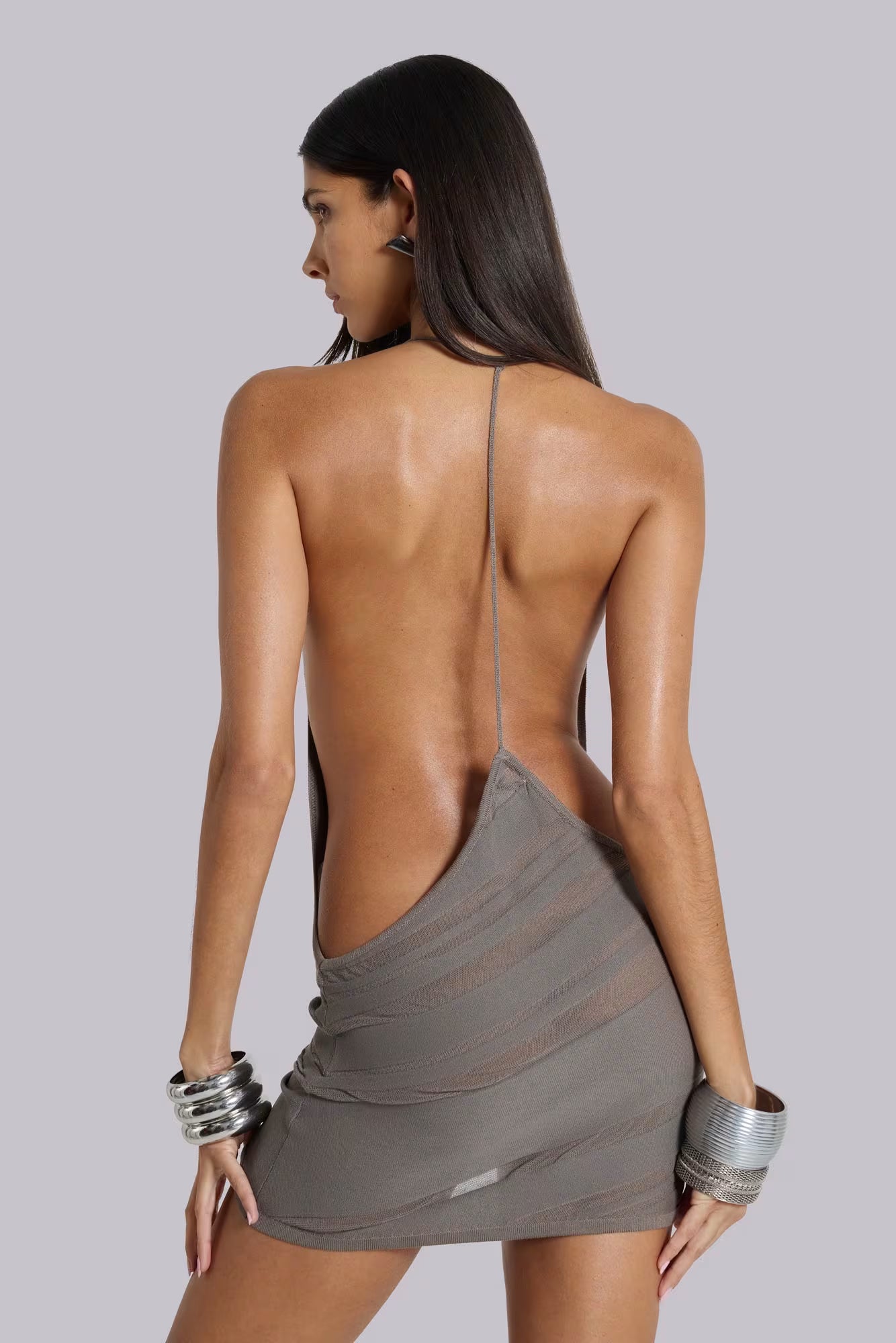 I AM GIA Noir Knit Mini Dress Truffle