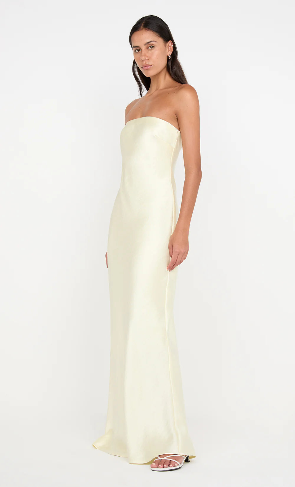 Bec & Bridge Austen Strapless Maxi Dress Ice Yellow