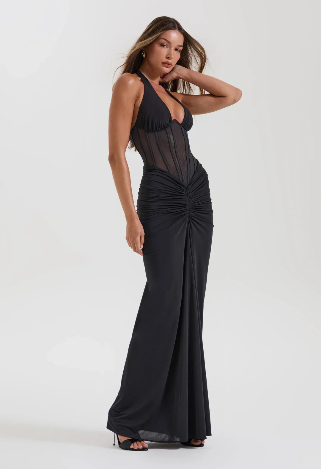 Sydney Lane Grace Corseted Set Black