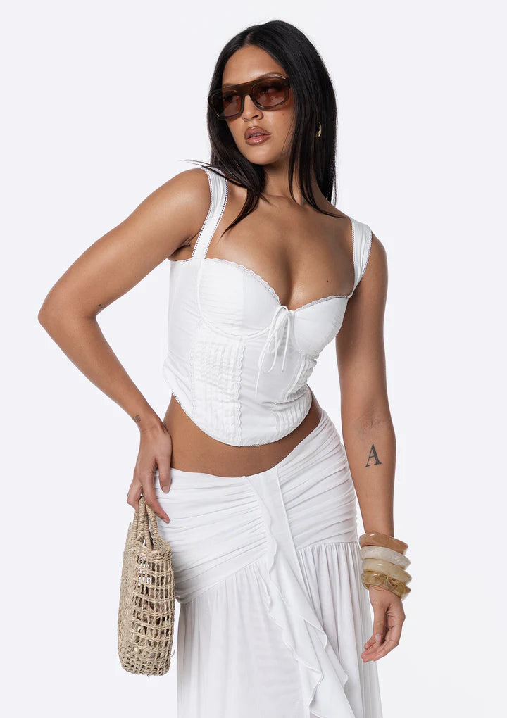 Jagger & Stone Fate Corset Set White