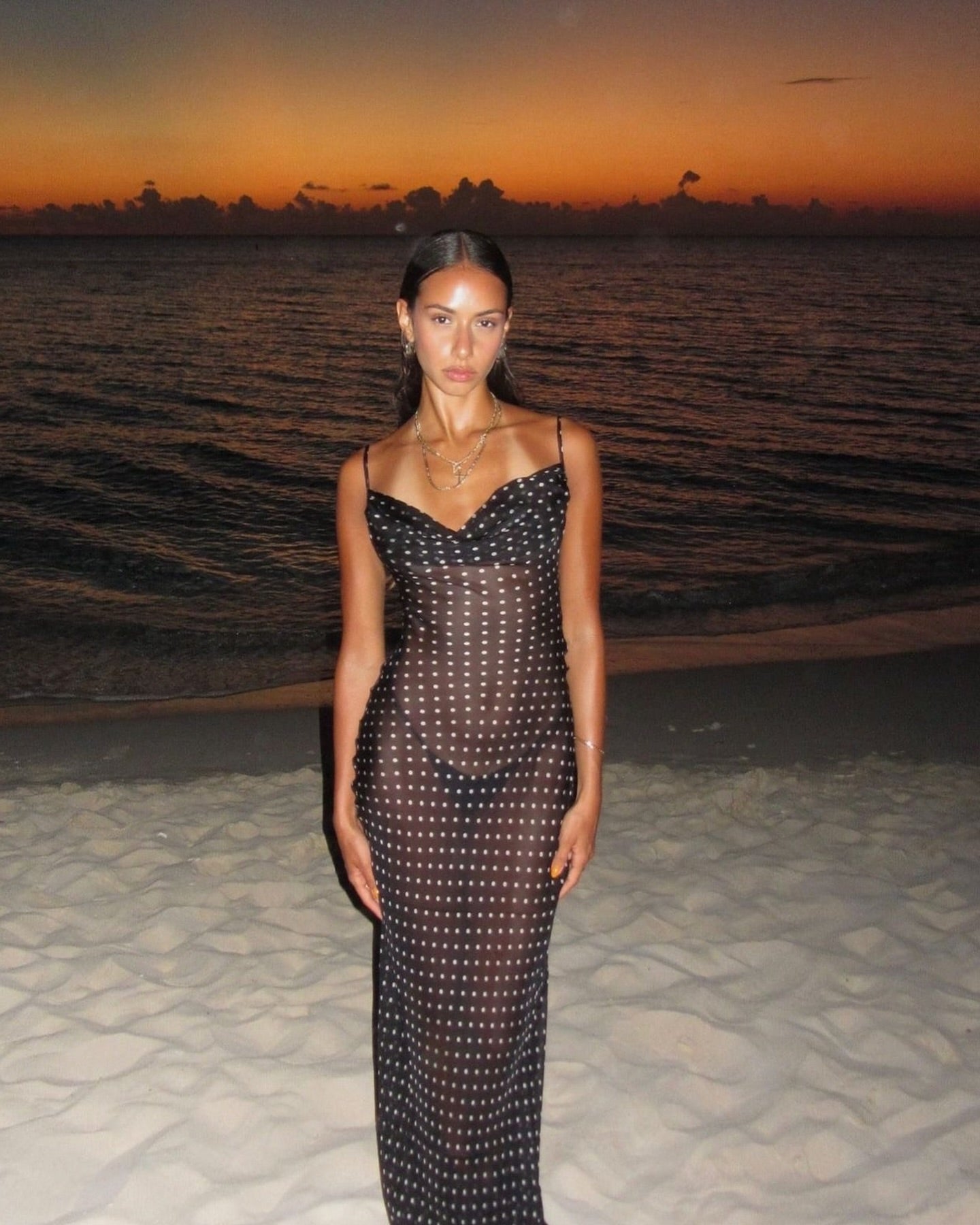 Rat & Boa Gisele Maxi Dress Polka Dot