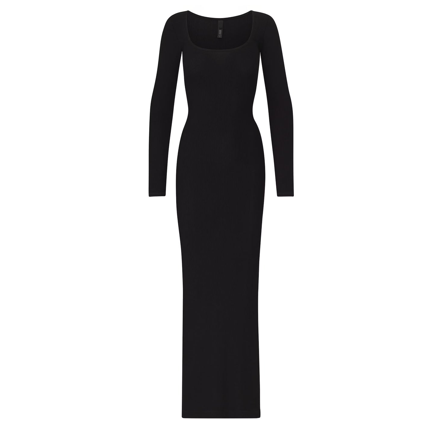 Skims Lounge Long Sleeve Dress Black