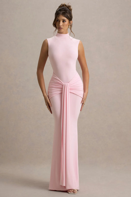 Club London Graziana Maxi Dress Pink