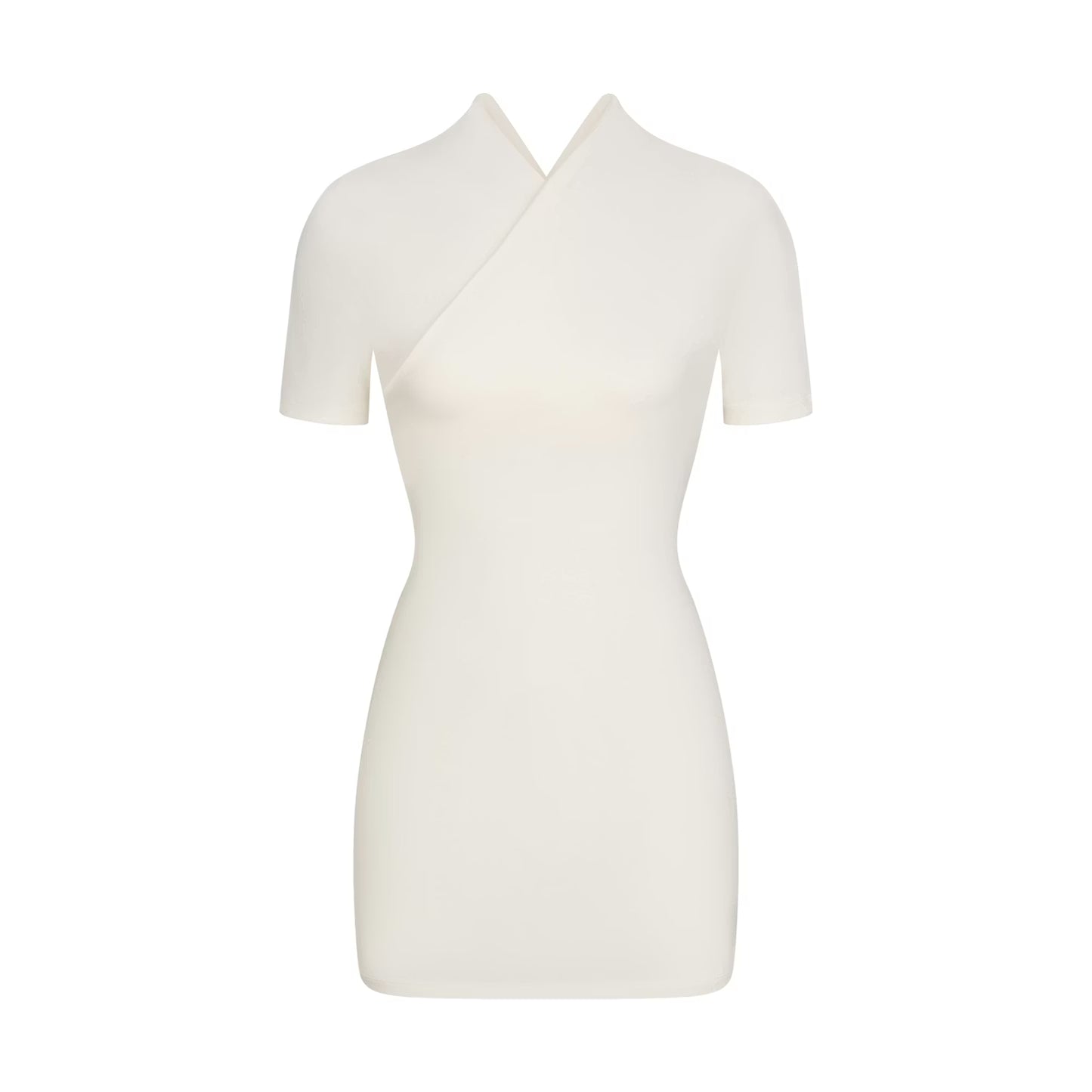 Skims Wrap Mini Dress Marble