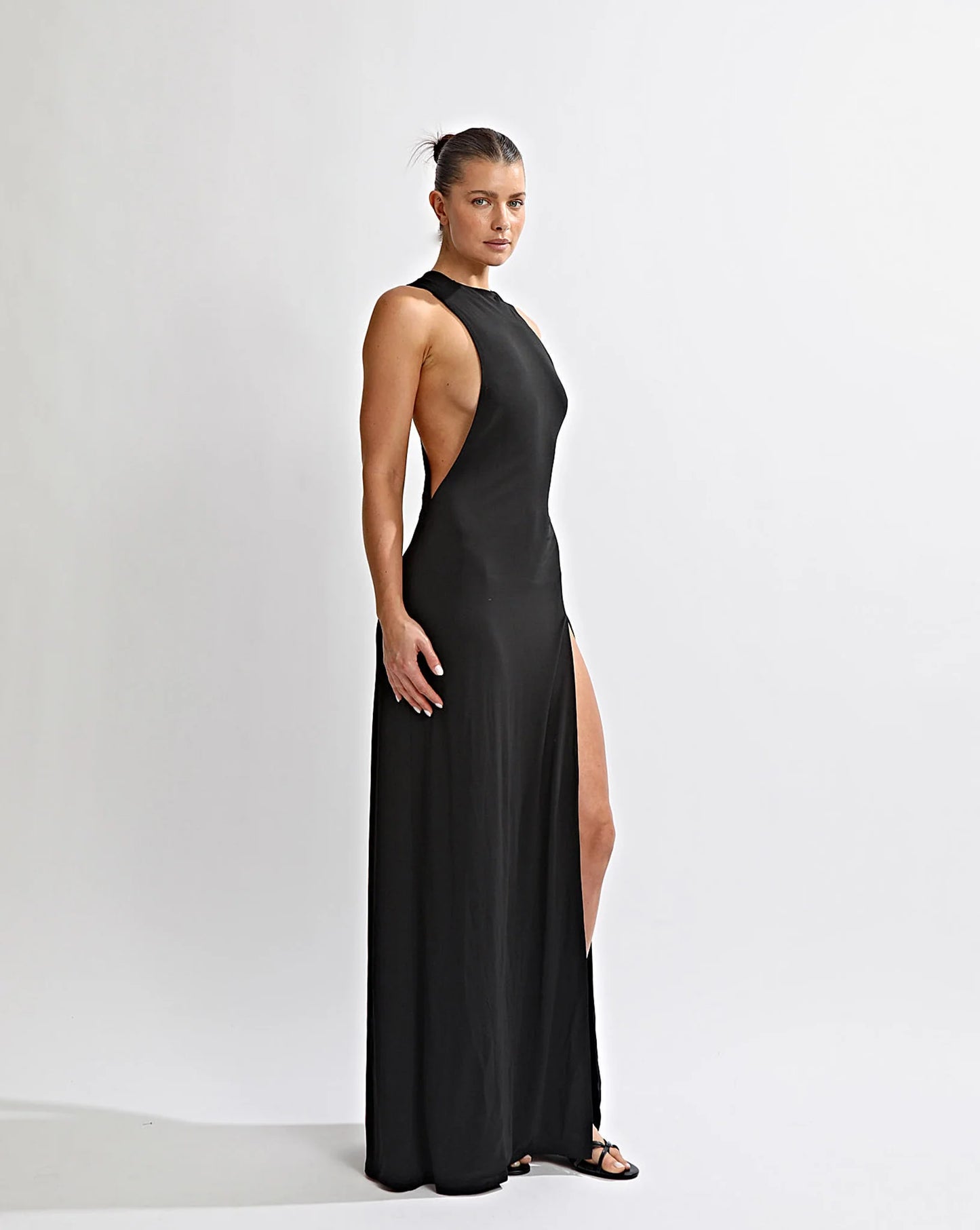 One Mile Sage Maxi Dress Black