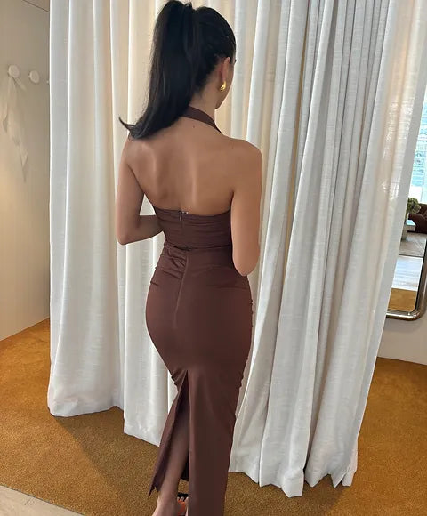 Sir the Label Nikki Dress Brown