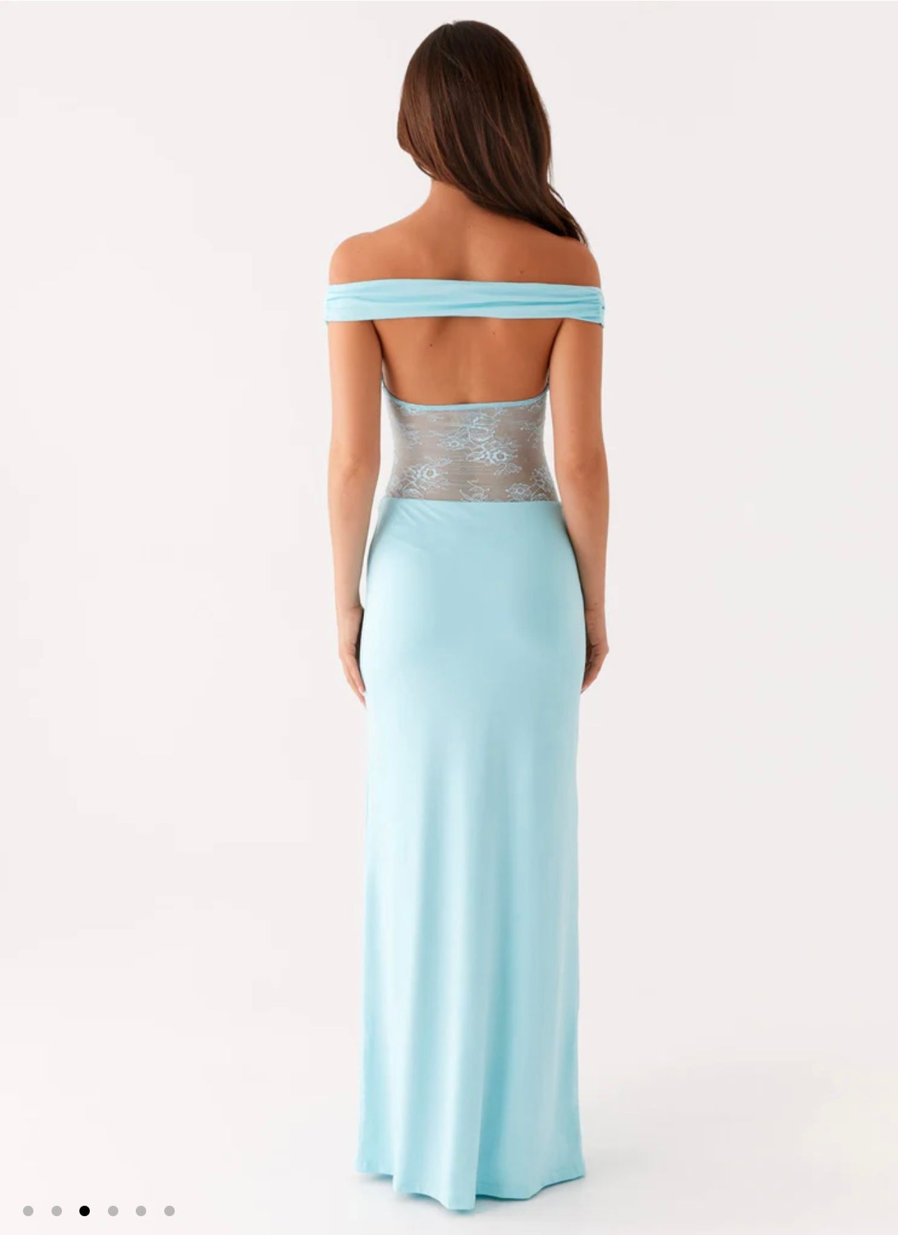Infatuation Lace Maxi Dress Turquoise