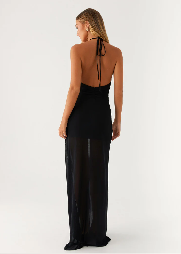 Louvre Maxi Dress Black