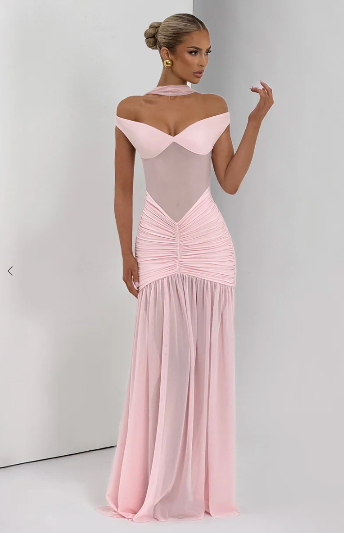 Babyboo Fashion Alaia Maxi Dress Blush