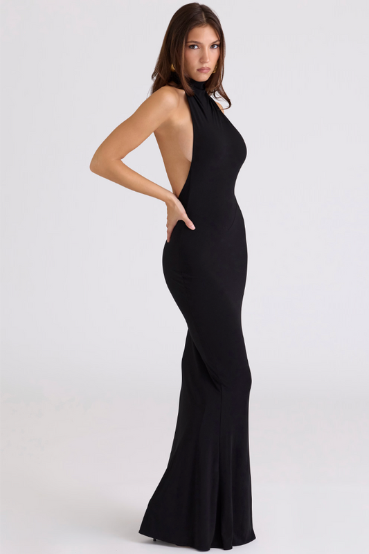 House of CB Sadira Maxi Dress Black