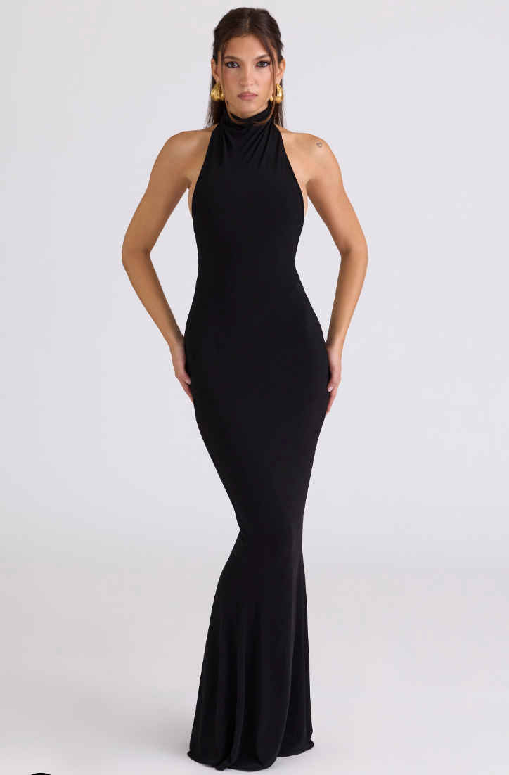 House of CB Sadira Maxi Dress Black
